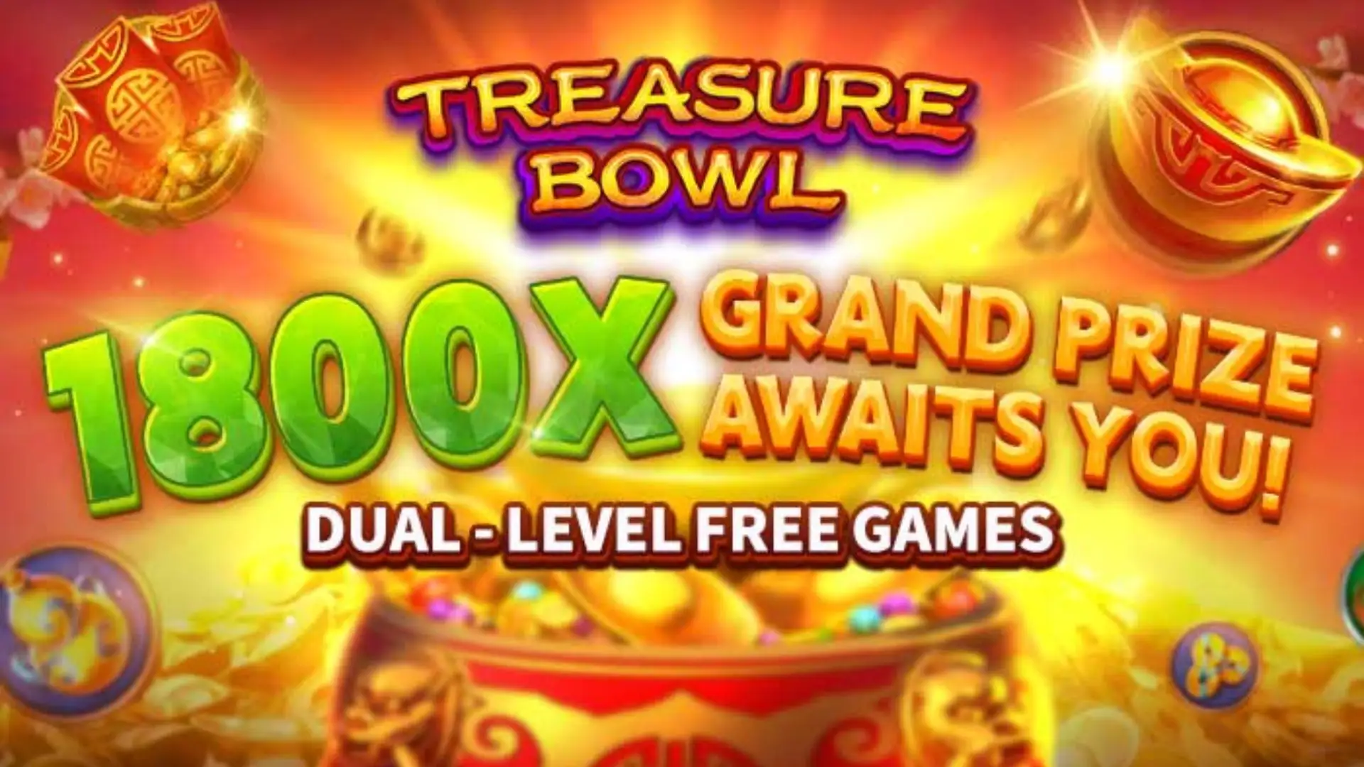 Multiplicadores Treasure Bowl 80pg - 7777x Máximo com Tigela Dourada
